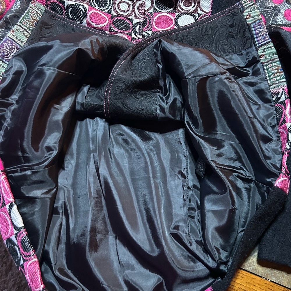 Mistror Image Patchwork Blazer XL Multicolor Dopa… - image 8